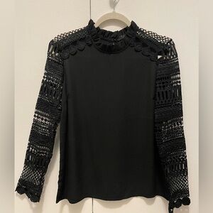 NWT Aqua Black Blouse